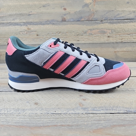 adidas ZX 750 Originals Men's Retro Shoes Black/Wonder Red/Grey - Picture 8 of 11